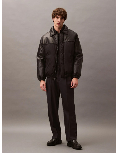 Bomber en cuir Calvin Klein