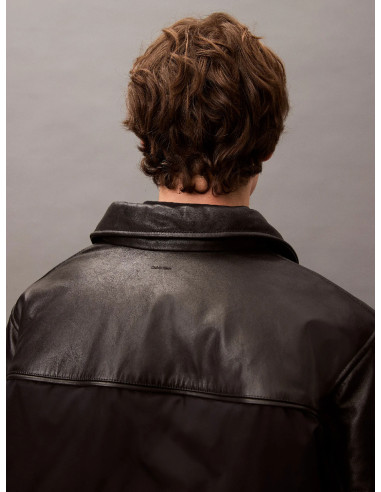 Bomber en cuir Calvin Klein