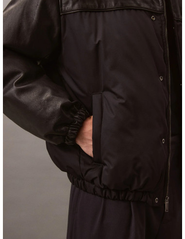 Bomber en cuir Calvin Klein